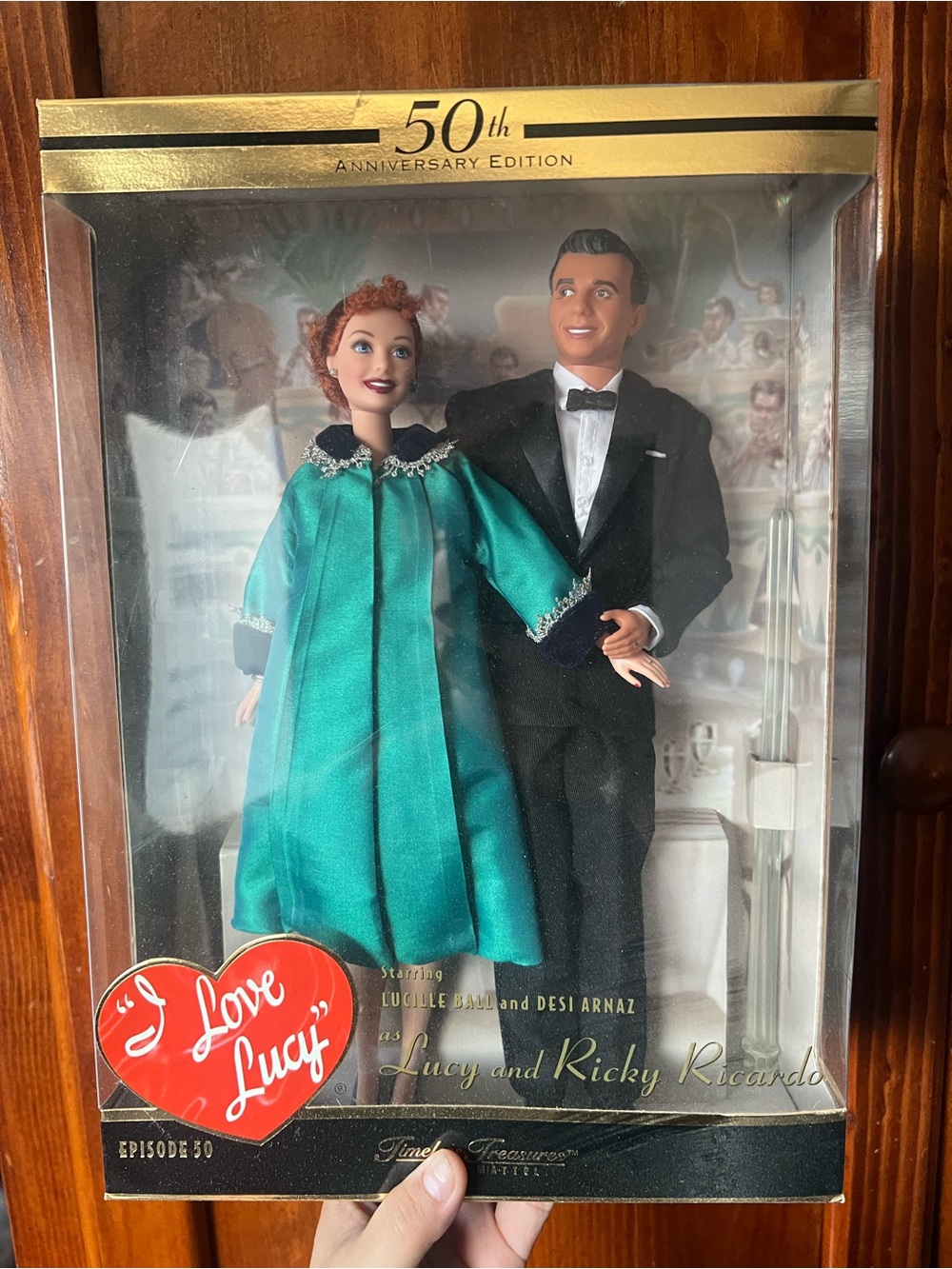 Vintage 50th Anniversary'I Love Lucy' Lucy&Ricky Ricard Collector Edition (nwt)
